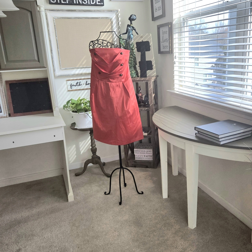 Ashley Stewart Strapless Red Cocktail Dress